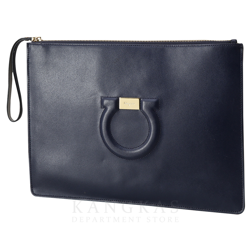 FERRAGAMO(USED)페레가모 간치니 로고 클러치